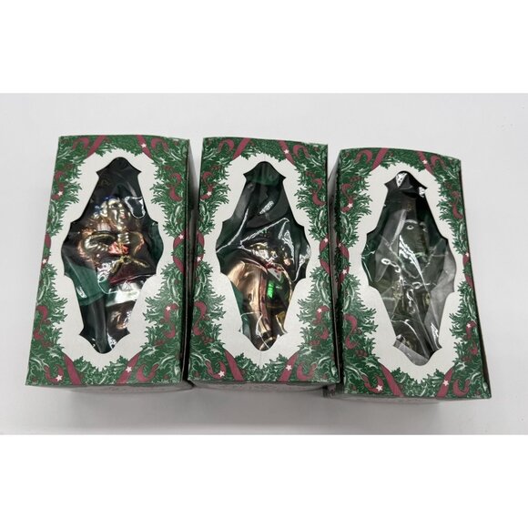 Old World Christmas Glass Ornament Dickens Marley’s Ghost, Scrooge Lot of 3 - Picture 2 of 10